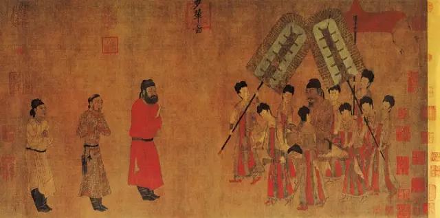 唐·阎立本《步辇图》 （现藏于北京故宫博物院）