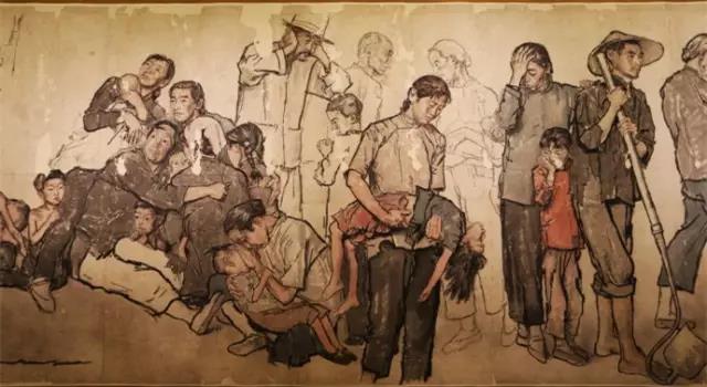 现代人物画代表作《流民图》局部（1943年 画家蒋兆和 现藏于中国美术馆）.jpg